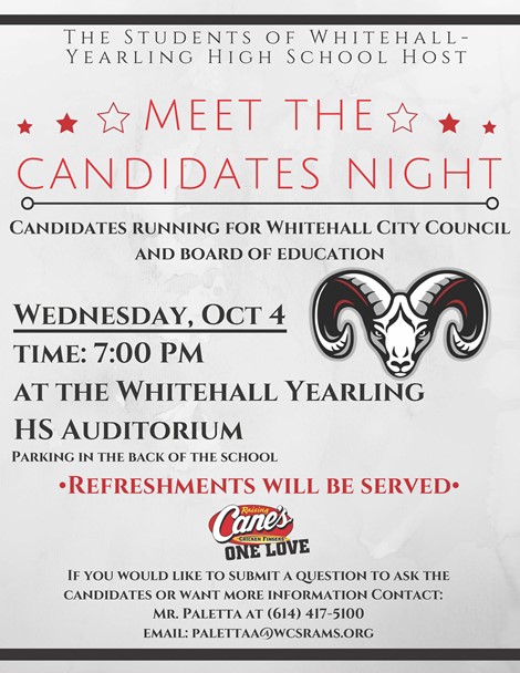Meet The Candidates Night - October 4th