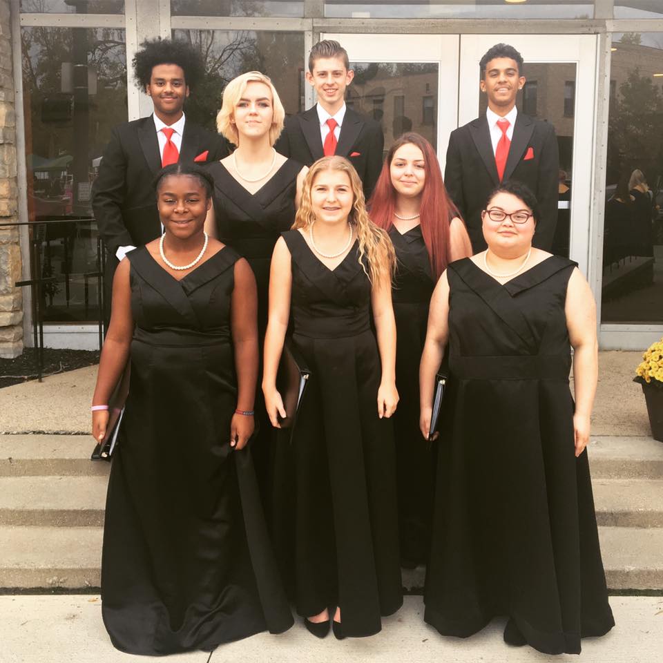 Eight Students participated in the Otterbein High School Honor Choir on October 25th