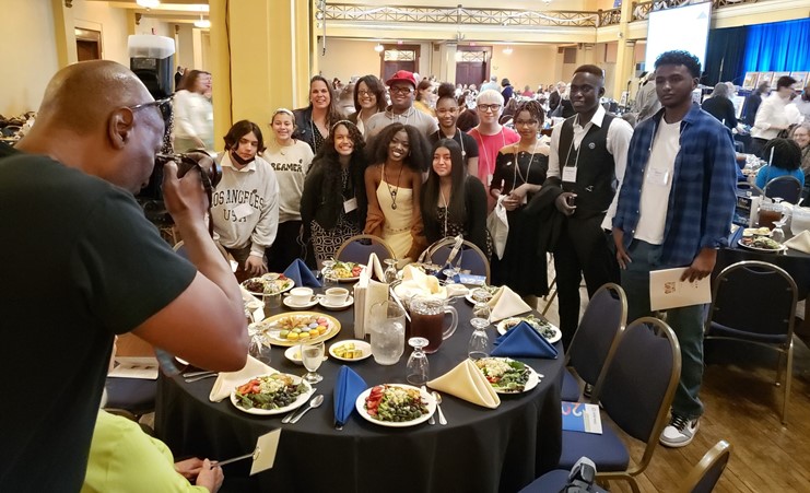 Students at Governor&#39;s Awards Luncheon